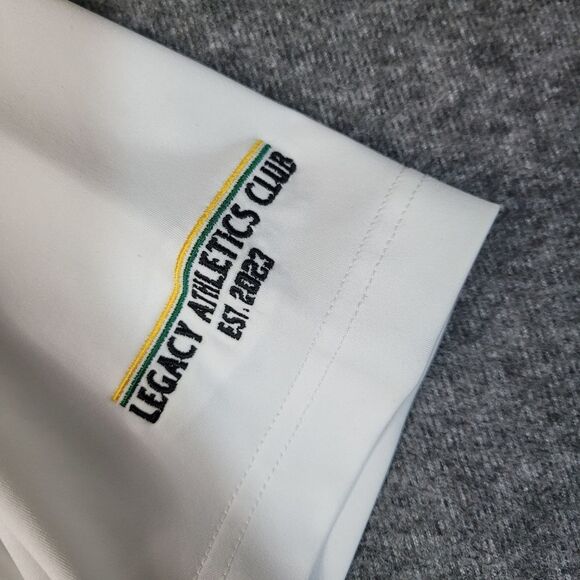 Peter Millar Summer Comfort Men's Xl Golf Polo Shirt White Legacy Athletic Club - Picture 6 of 9